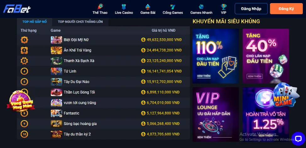 Khuyến mãi nạp tiền P3BET hàng ngày